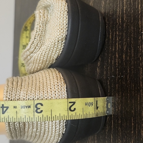 ARCOPEDICO washable travel Tan comfort Wedge Shoes 38 7.5 Knit - Picture 3 of 5